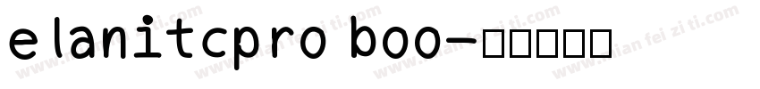 elanitcpro boo字体转换